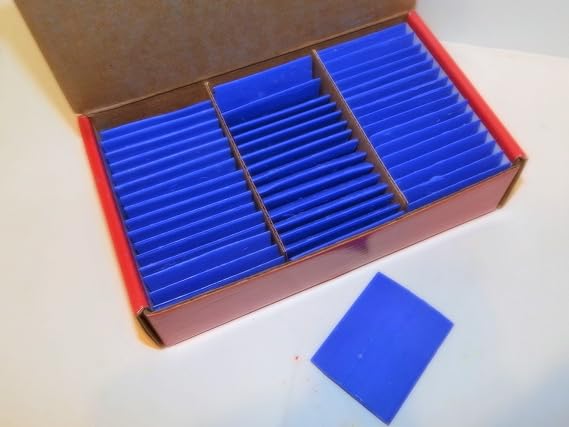 Carmel Super-Glide Tailors' Chalk Blue Color, 48 pcs