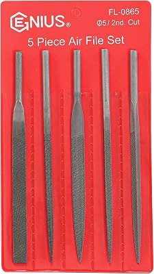 Genius Tools FL-0865 5 Piece Air File Set