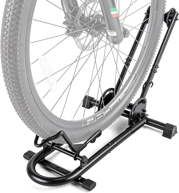Indoor Bike Floor Stand - Bike Stand Rack for Garage/Home - Bike Storage Bicycle Parking Rack Fit 26”-29” Mountain Road Bikes, RC-2853B