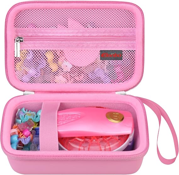 Elonbo Carrying Case for Make It Real Snap N' Glam Hair Styling Set, Pink