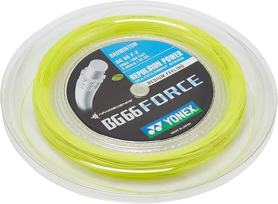 YONEX BG66 Force Badminton String Reel - Yellow