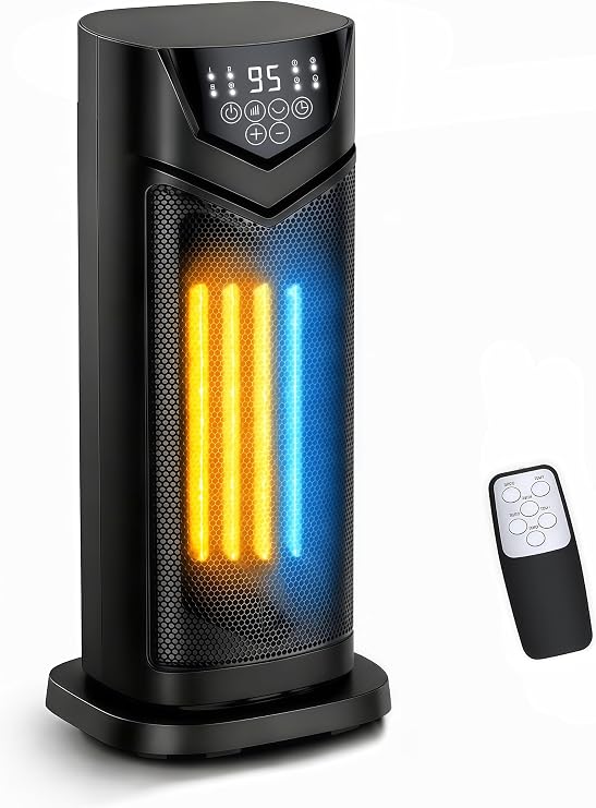 Space Heater Fan, 1500W Portable Electric Heater for Indoor Use Office
