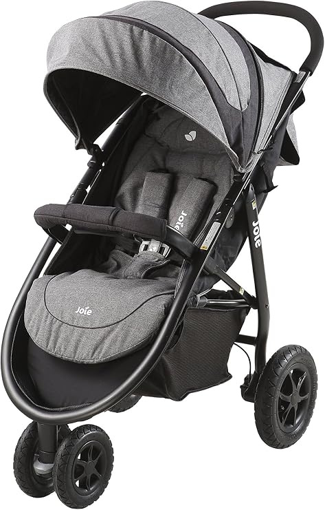 Joy 41643 Light Trucks 3-Wheel Stroller, Air, Chrome, 1 Month -