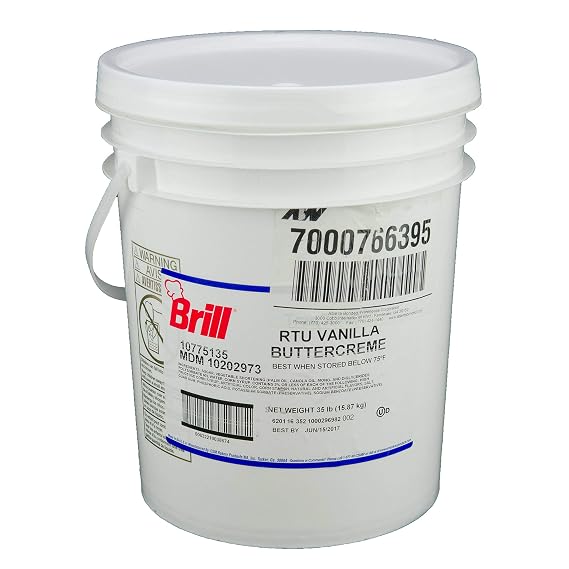 Brill Transmart Vanilla Buttercreme Icing, 35 Pound -- 1 each.