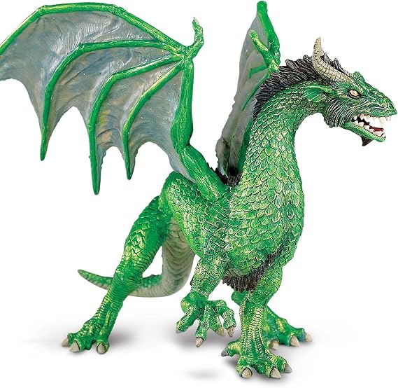 Safari Ltd. Forest Dragon Figurine - Detailed 6" Plastic Model Figure - Mythical Creature Toy for Boys, Girls & Kids Ages 4+