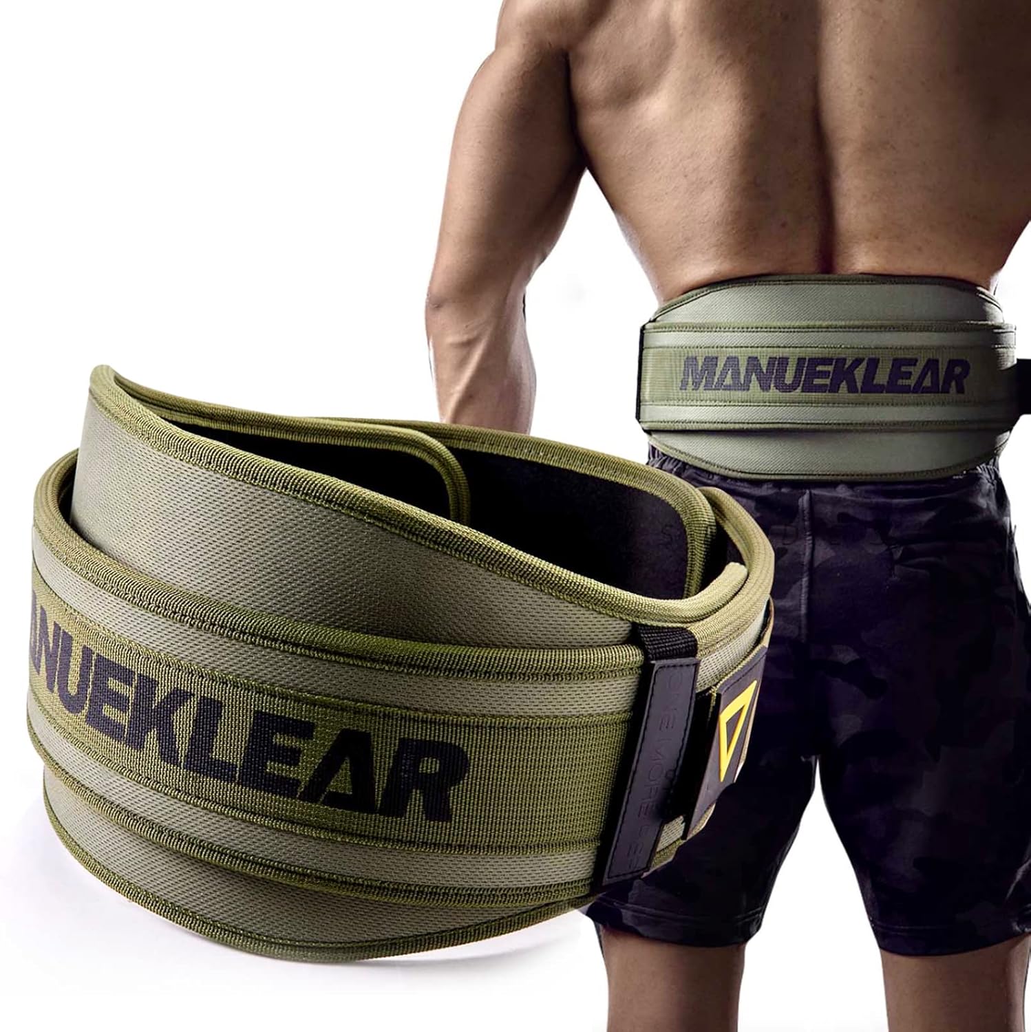 Weight Lifting Belt, Lifting Belts for Women Men,MANUEKLEAR Weightlifting Belt Quick Locking Back Support for Bodybuilding, Fitness, Powerlifting, Cross Training, Squats, Workout, Exercise