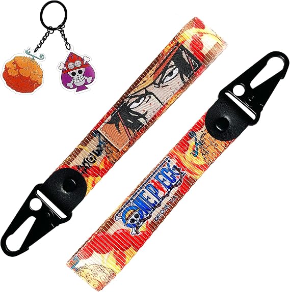 One Piece - Ace Keystrap and Keychain Bundle - Otaku
