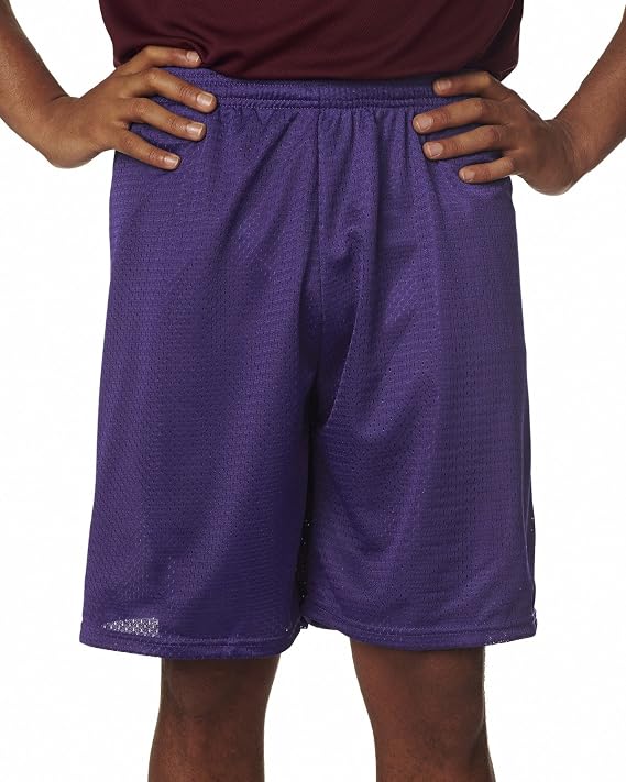 C2 Sport 5109 - Mesh Shorts, Purple, Small