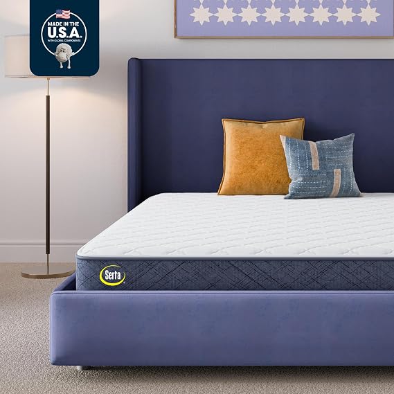 Serta Five Star Mattress Tranquility 7" Firm Full Mattress, Bed-in-a-Box