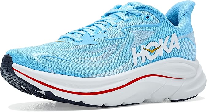 Hoka Womens Clifton 10, Soaring Blue/Frost, 8.5