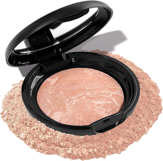 Baked Foundation for Mature Skin - Long-Lasting Baked Powder Foundation, Waterproof & Brightening, Sets Makeup & Conceals Imperfections (Nature Shade) (Nature Shade)