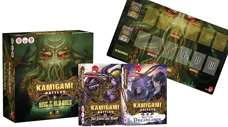 Japanime Games Kamigami Battles: Rise of the Old Ones BUNDLE | Pick your favorite God/Goddess and fight for your Favorite Pantheon | Deck-Building Card Game | 2-6 Players | Age 12+ | 45 min Play Time