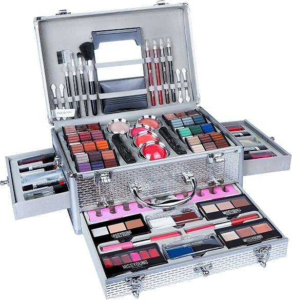 Multi-purpose Makeup Kit All-in-One Makeup Gift Set Makeup Essential Starter Kit Lip Gloss Blush Brush Eyeshadow Palette Highly Pigmented Cosmetic Palette