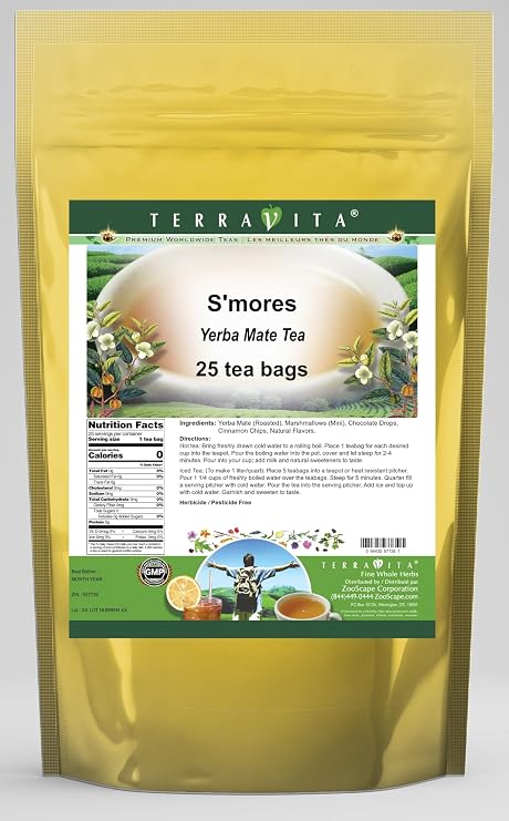 S'mores Yerba Mate Tea (25 tea bags, ZIN: 557726)