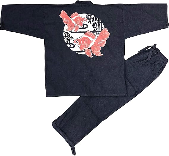 Edoten Japan 100% Cotton Denim Samue Pattern Printed