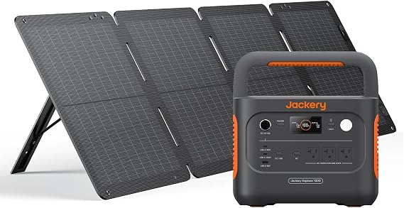 Jackery Portable Power Supply 1000 New 100 Air 100W Solar Panel 1 Piece Set of 2 Full Charge in 60 Minutes