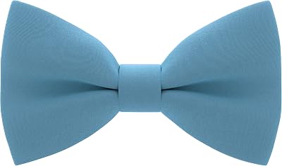 Bow Tie House Classic Pre-Tied Soft Crape Bow Tie for Wedding Formal Events Solid Tuxedo for Adults & Children