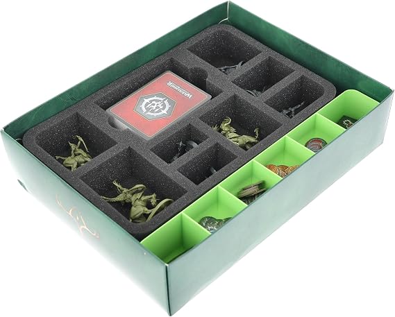 Feldherr Foam Set compatible with Warhammer Underworlds: Spitewood - Foam and organizer insert for miniatures, tokens, and cards - safely stored, ready to play