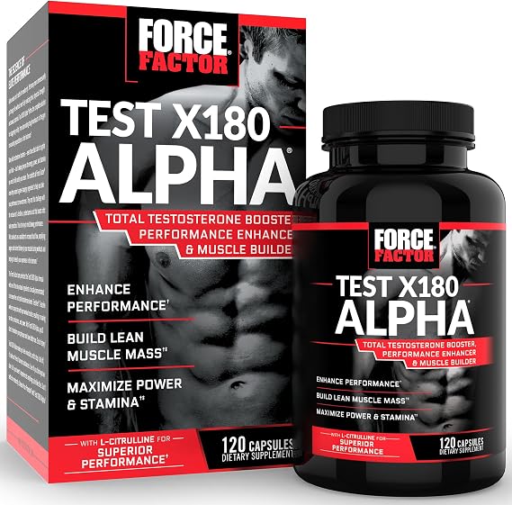 Force Factor Test X180 Alpha Testosterone Booster for Men