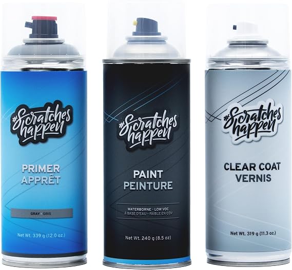 ScratchesHappen Exact-Match Spray Paint - Light Almond Pearl Metallic (KJ/ZKJ/PKJ) for Chrysler - Preferred (Paint + Clear Coat + Primer)