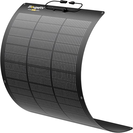 BougeRV Arch Pro 100W Anti-Shading N-Type Fiberglass Flexible Solar Panel
