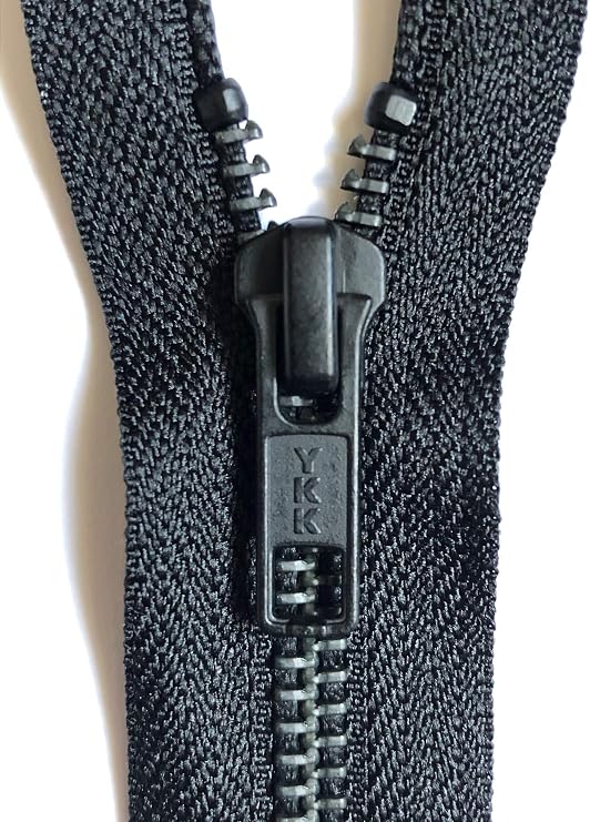 YKK Open End Zip - Black Metal Tooth/Finish - Heavy Duty - Hd-3-6/7/8/9/11/16/17/18/19/20/21/22/23/24/25/26/27/28/29/30/31/32/33/34/35/36/37/38/39/40 Inch (34 Inch (86.5 Cm)) Black