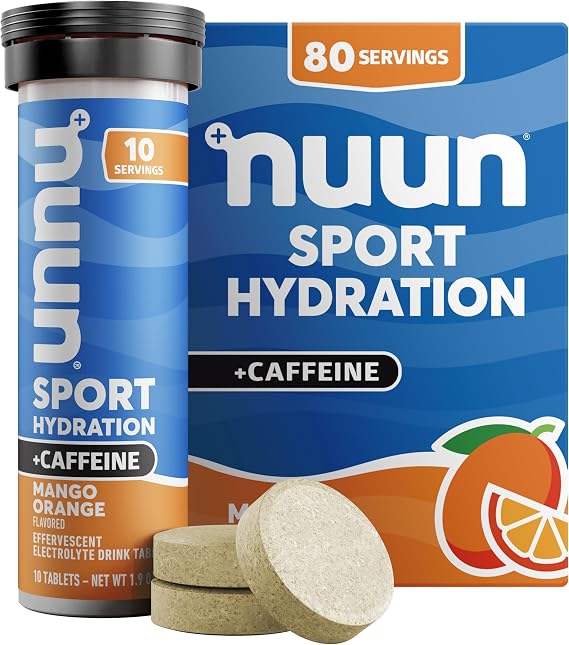 Nuun, Electrolyte Drink Tabs Energy Mango Orange, 8 Count, 1.9 Ounce