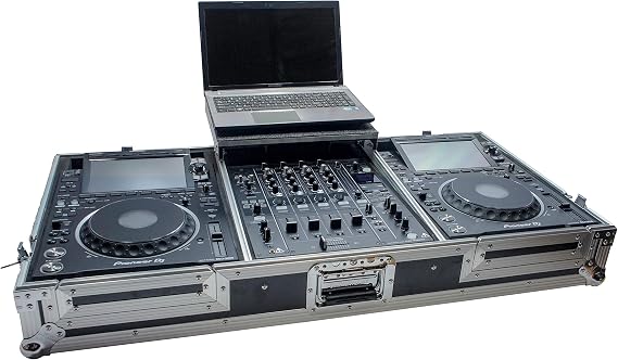 Flight Case with Laptop Tray Fits Pioneer DJM-900NXS2 Mixer Harmony Cases