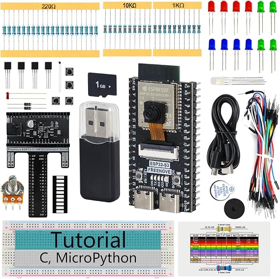 FREENOVE ESP32 Kit ESP32-S3 Camera Board Basic Starter Kit