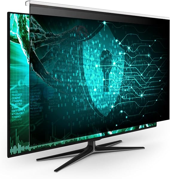 EZ-Pro Screen Protector Privacy Screen Panel for 23 inches (Screen Measured Diagonally) Computer Monitor, Anti Blue Light and Easy Installation, Screen Panel Size 12.1" Height x20.7 Width