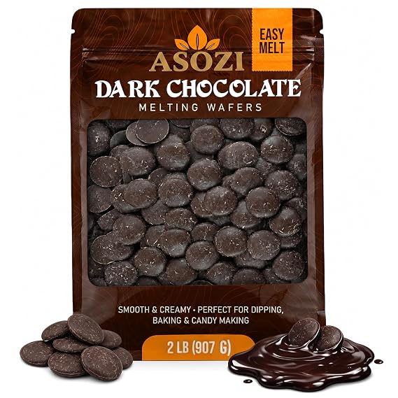 Dark Chocolate Melting Wafers 2lb | Candy Melts for Dipping & Baking
