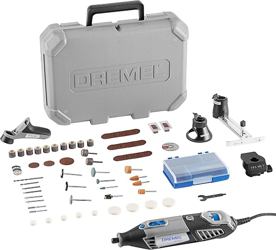 Dremel 4000-4/86-P Corded Rotary Tool Kit with 4 Attachments and 86 Accessories - Perfect for Cutting, Detail Sanding, Engraving, Wood Carving, and Polishing