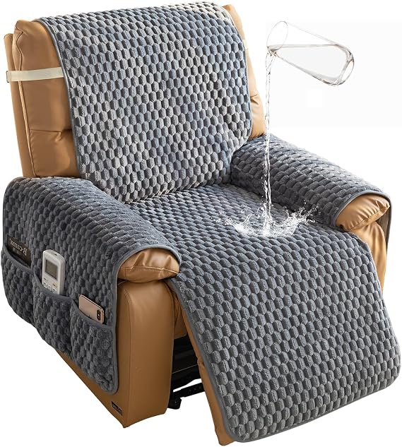 Waterproof Recliner Chair Covers with Arms for Dogs Washable