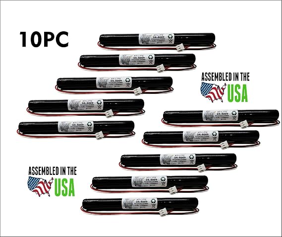 10PC at-lite 24-4009 Interstate ANIC0625 Emergency Light Replacement Battery