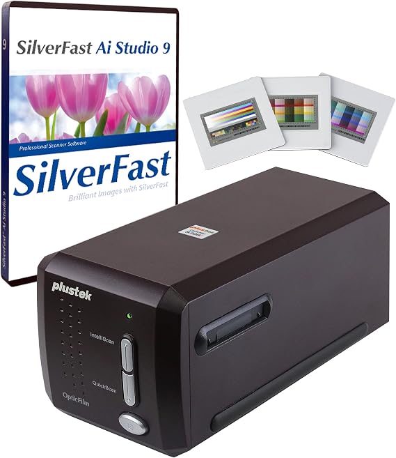 Plustek OpticFilm 8300i Ai Film Scanner - Ai Studio 9 + Advanced IT8 Target