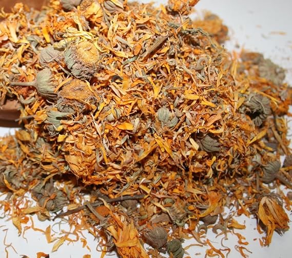 Organic Bio Herbs-Premium Dried Marigold Flowers Natural Herbal Tea & Culinary Use, Whole & Sun-Dried for Freshness (Calendula Officinalis 2 Oz.