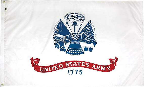 U.S. Army Nylon Military Flag, FMAA Certified Made in The USA, 2x3'
