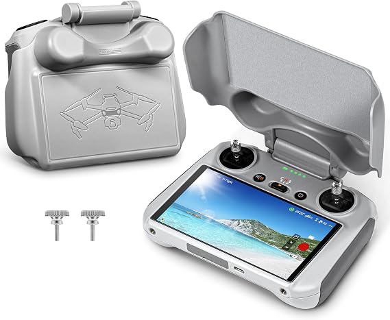 STARTRC Mini 3 2 in 1 Sun Hood, RC Joysticks Protector Sunshade for DJI Mini 3 Pro/Mini 3/Air 3S/Mavic 3 Classic/Mavic 3 Pro RC Remote Controller Full Screen Protection Accessories(Only for RC) | Screen Protective Cover, RC Joysticks Protector Sunshade for DJI Mini 3 Pro/Air 3S/Mavic 3 Classic Remote Controller