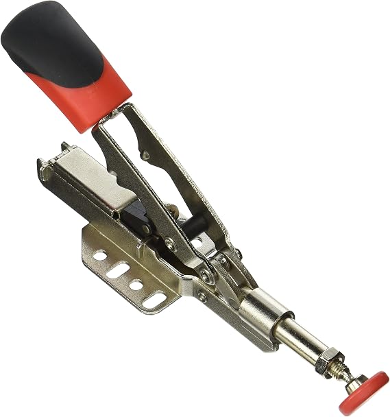 ARMOR TOOL Auto-Adjust Toggle Clamp - In-Line Workbench Clamp with Horizontal Base Plate & 700lb Hold Capaicty - STC-IHH25