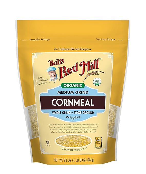 Bob's Red Mill, Organic Medium Grind Cornmeal, 24 oz