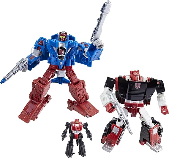 Transformers Hasbro Collectible Toy Generation Warfor-Cybertron Deluxe WFC-S26 Autobot Alpha Strike Counterforce 3 Pack - Final Strike Figure Series: Part 1 | Transformers Siege Cybertron Deluxe Class 6" Action Figure 3 Pack Exclusive- Alphastrike Counterforce Reissue