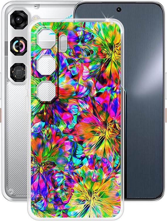 Case for Nubia Neo 5 GT (6.80 inches), Ultra-Thin Transparent Anti-Scratch Soft TPU Bumper Silicone Case Cover for Nubia Neo 5 GT - Colorful