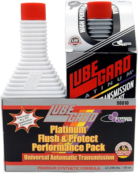 Lubegard 98010 Platinum Universal Flush and Protect Performance Pack for Automatic Transmissions, (2) 10 Ounce Bottles | Performance Pack For Automatic Transmissions