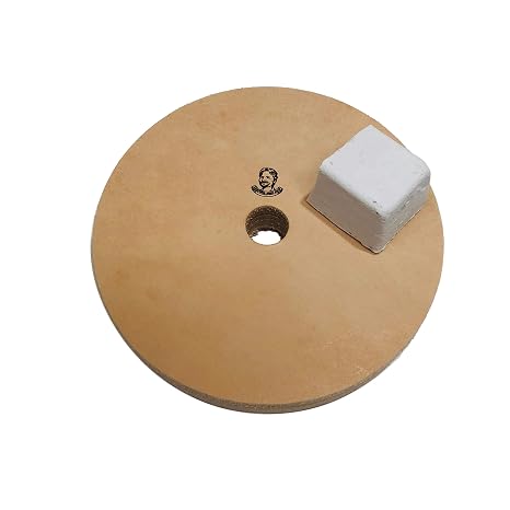 Leatherbeltman 5" (3/4" Width) Leather Honing Wheel - Fits 1/2" Arbor - Buffing Compound Included