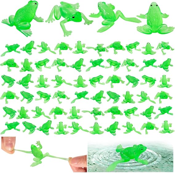 Rubber Frogs Bulk, 60PCS Mini Frog Toys
