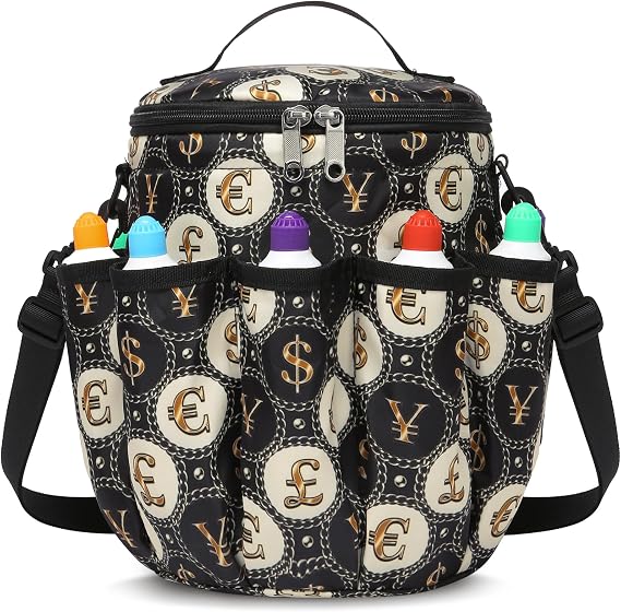 Bingo Bags with Pockets for Bingo Daubers Dabbers Dobbers Dotters Bingo Bag for Bingo Stuff Supplies Bingo Accessories for Women Lady Casino Bingo Prizes for Adults Juego de Loteria Bingo Casino Bag