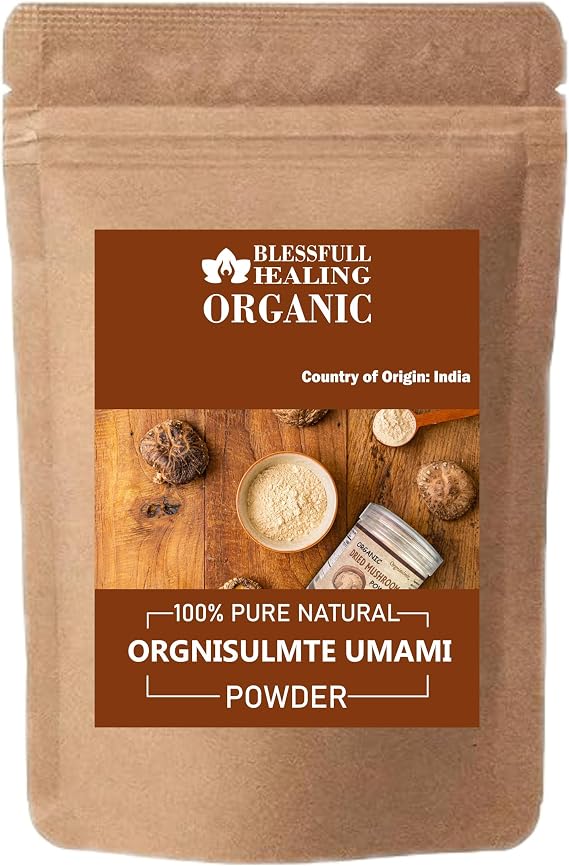 Blessfull Healing Organic Orgnisulmte Umami Powder 100% Pure Natural 100 Gram / 3.52 oz