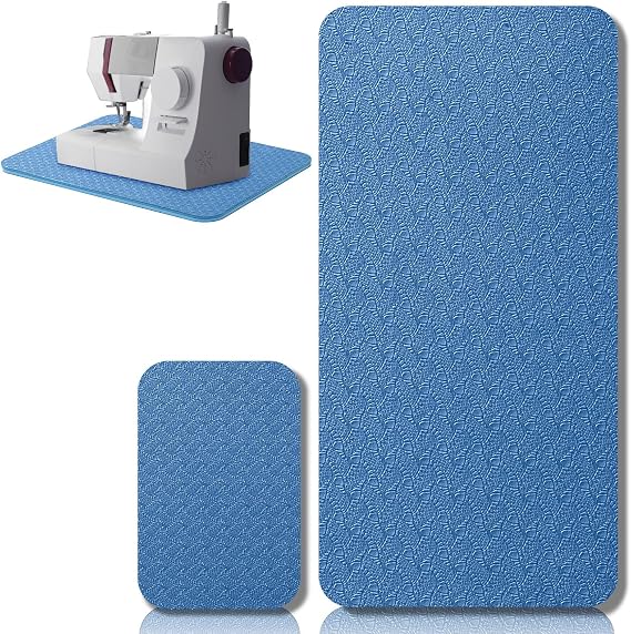 Sewing Machine Mat Pedal, 17'' X 36'' and 9'' X 14'', Blue