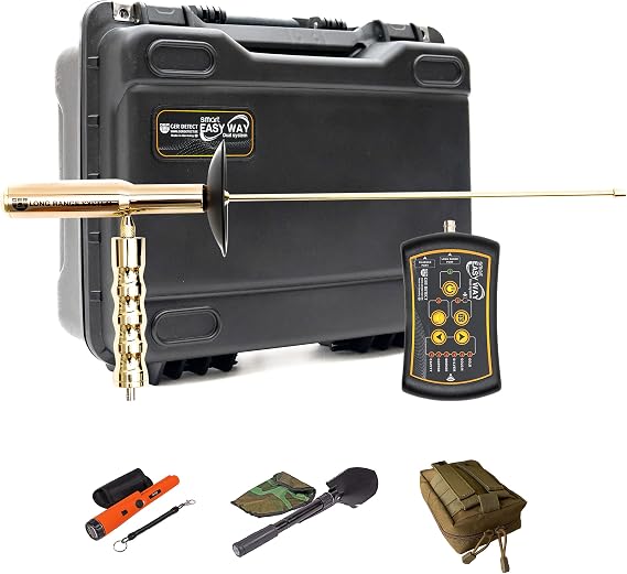 GER Detect Easy Way Smart Dual System Metal Detector for Adults, Professional Single-Grip Hand Held Metal Detector, Long Range Detection