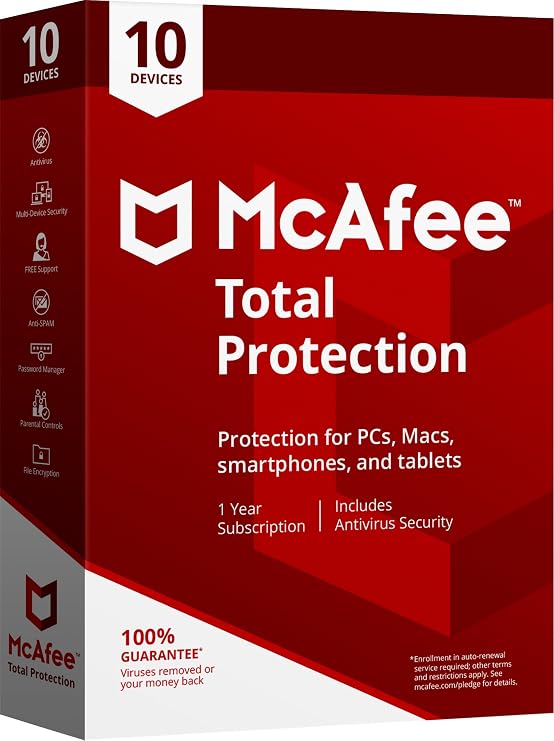 McAfee 2018 Total Protection - 10 Devices [Old Version]